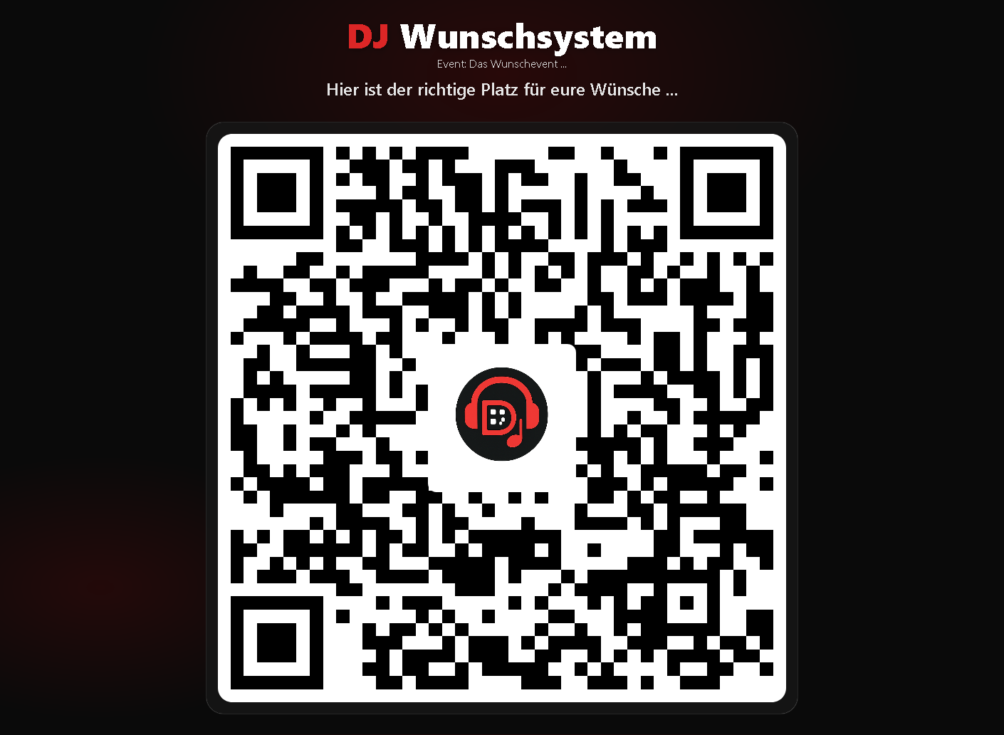 QR-Poster mit Logo