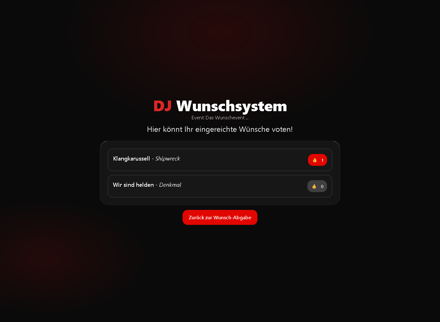 Wünsche voten